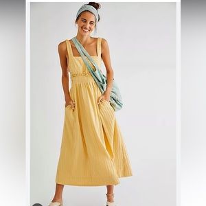 Free People Yellow Maxi